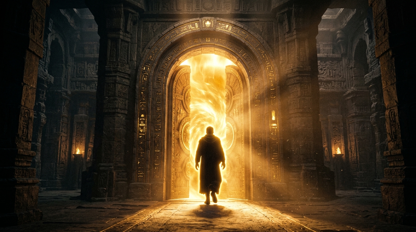 Threshold moment — entering the Inner Sanctum